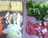 厚揚げの牛肉小松菜人参椎茸玉葱あん混ぜ作り方1写真