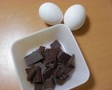 材料２つ☆簡単☆本格チョコムース♪作り方1写真