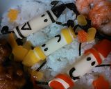キャラ弁☆絵本「くろくん」　卵不使用作り方6写真