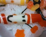 キャラ弁☆絵本「くろくん」　卵不使用作り方7写真