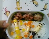 キャラ弁☆絵本「くろくん」　卵不使用作り方9写真