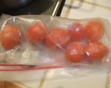 冷凍トマトの卵スープ作り方1写真