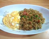カレーをリメイク＊カレー炒飯マヨたま添え作り方8写真