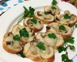 きのことチーズのブルスケッタ作り方6写真