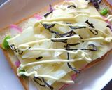 蒲鉾×玉葱の塩昆布おかか和トースト作り方4写真