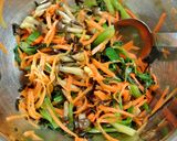 ほうれん草と人参としめじの塩昆布ナムル作り方4写真