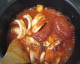 イカとさつま芋のトマト煮作り方6写真