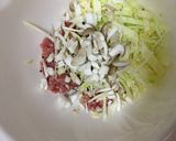 キャベツとひき肉の油揚げ包み焼き作り方1写真