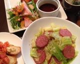 サラミと柚子胡椒のパスタ作り方5写真