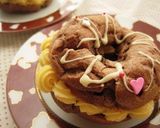かわいく☆ココアシューケーキ作り方8写真