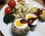 ヘルシー揚げずにスコッチエッグ作り方8写真