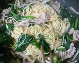 きのこと豚バラの和風パスタ作り方4写真
