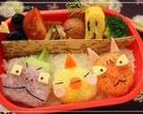 キャラ弁＊子鬼トリオの節分弁作り方5写真