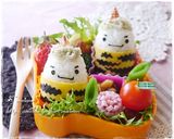 角はピックde俵おにぎりの鬼☆キャラ弁作り方8写真