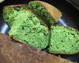 朝食に！卵不使用☆ほうれん草ホットケーキ作り方6写真