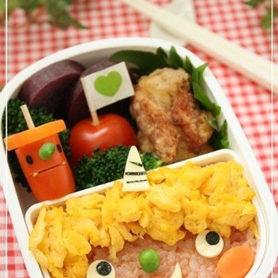 PYOS オムライス弁当 フィギュア2体セット PYOS オムライス弁当 フィギュア2体セット 節分キャラ弁レシピ動画