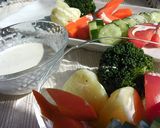 まろやかマヨ＆ヨーグルトソース添え野菜作り方4写真