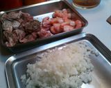 ストウブで洋風炊き込みご飯作り方1写真
