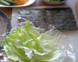 巻きすを使わないミニサラダ巻き作り方2写真