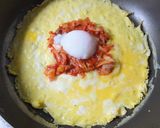 キムチチーズのオムレツ☆ガレット風作り方3写真