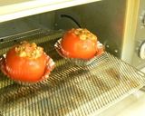 バジル＆チーズ入りのまるごと焼きトマト作り方4写真