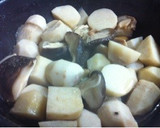 里芋としいたけの煮物作り方4写真