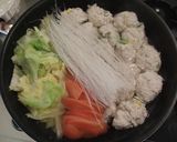 鶏胸&豆腐のジュ一シー団子☆春雨スープ作り方8写真