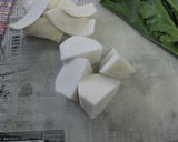 金沢春菊(加賀野菜)の豆乳シャブシャブ作り方2写真