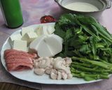 金沢春菊(加賀野菜)の豆乳シャブシャブ作り方3写真