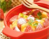 朝食にプルーンとバナナの紅茶プディング作り方5写真