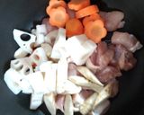 筑前煮☆角麩入り作り方4写真