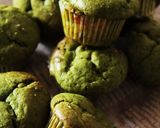卵無しで作る抹茶＆ホワイトチョコマフィン作り方5写真