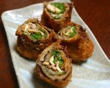 イワシの野菜巻きフライ(味噌味)作り方18写真