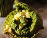 卵無しで作る抹茶＆ホワイトチョコマフィン作り方7写真