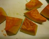 (^^)かぼちゃの煮物(^^)作り方1写真