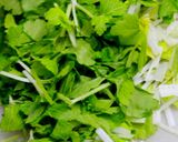 セロリ玉子あんかけ蕎麦作り方2写真