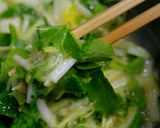 セロリ玉子あんかけ蕎麦作り方9写真