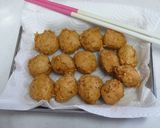 蓮根入り鶏団子と白菜の煮物作り方3写真