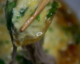 セロリ玉子あんかけ蕎麦作り方24写真
