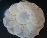 簡単おつまみ☆餃子の皮でハムチー挟み焼き作り方1写真