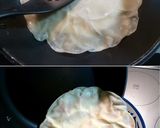 簡単おつまみ☆餃子の皮でハムチー挟み焼き作り方4写真