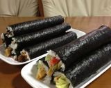 お弁当にも☆あり合わせ野菜で簡単キンパ風作り方18写真