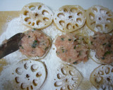 揚げずに簡単♪蓮根の鶏ひき肉☆はさみ焼き作り方7写真