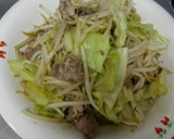 豚肉ともやしの和風野菜炒め作り方5写真
