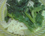 器一つとレンジで！菜の花と鮭の和風スパ作り方5写真
