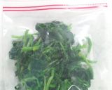 ほうれん草のパラパラ冷凍保存作り方2写真