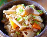 炊き込みご飯＊甘塩鮭と油揚げの生姜風味作り方7写真