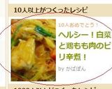 ヘルシー！白菜と鶏もも肉のピリ辛煮！作り方9写真