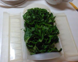 しょうゆ麹でほうれん草のおひたし作り方1写真