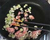 ベーコンと葱のパスタ作り方1写真